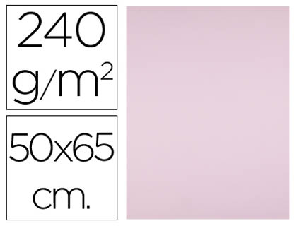25h. cartulina Liderpapel 50x65cm. 240g/m² rosa
